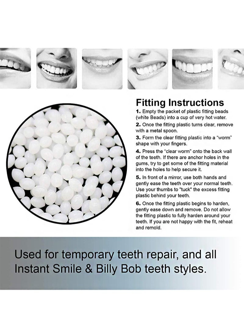 Instant Smile 3 Pack Included Thermal Forming Impression Beads，Fitting Beads，Can Be Used for Any Billy Bob Teeth OR Instant Smile Teeth  - Image 4