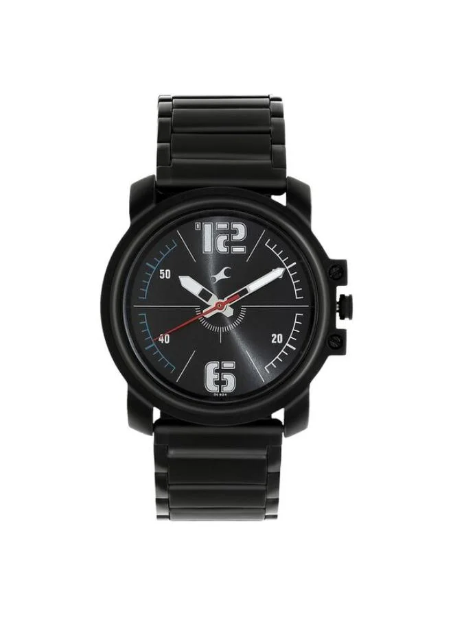 TITAN Men's Analog Display Watch With Black Stainless Steel Strap - 3039NM02