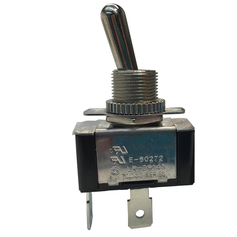 Gardner Bender GSW-121 Heavy-Duty SPST Toggle Switch, ON-OFF, 20 A/125V AC, Spade Terminal