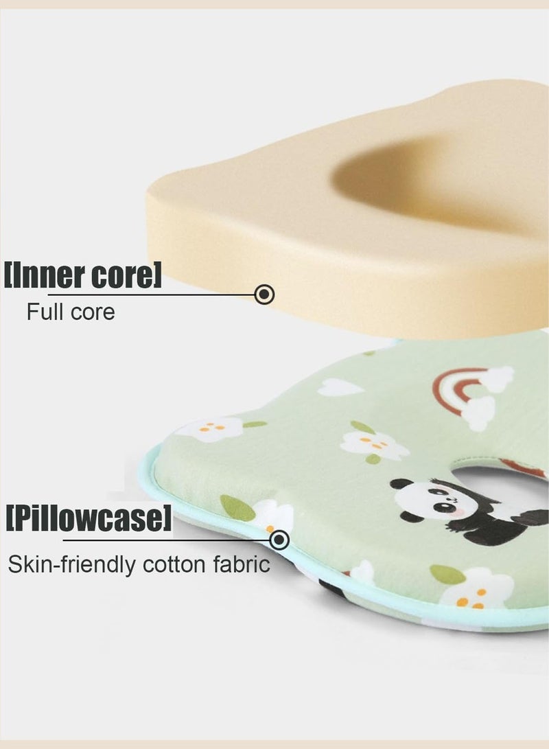 Baby Pillow, Baby Head Pillow, Baby Head Shaping Pillow, Baby Neck Support Pillow for Travel, Preventing Flat Head and Shapes Infant's Head for 0-36 Months Newborns and Infant, Breathable Baby Travel Pillow for Car Seat Stroller & Airplane - Image 3