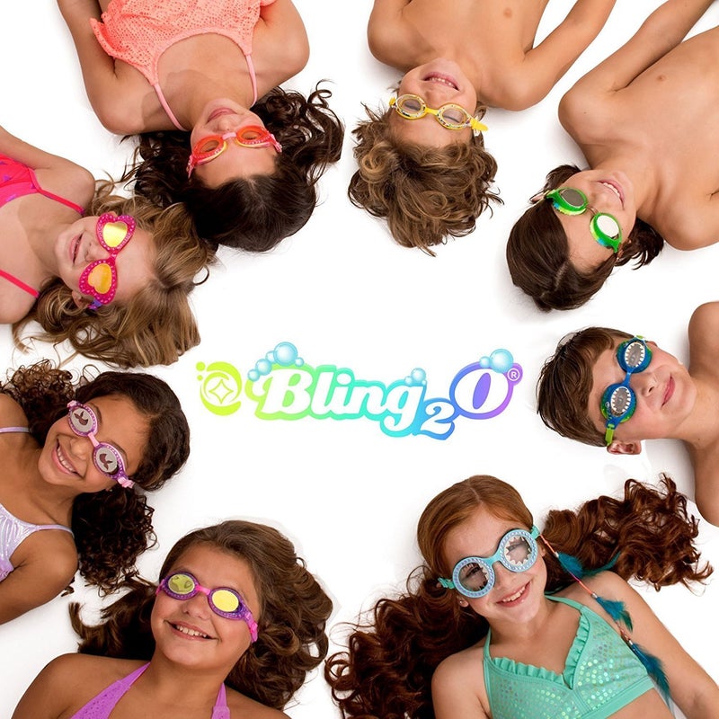 Bling 2O Girls' Holiday Purple Candy Swimming Goggles (Ages 3+ up) - UV Protection, Latex-Free, 100% Silicone Material - Includes Anti-Fog & Adjustable Nose Piece - Perfect Stocking Stuffer - Image 5