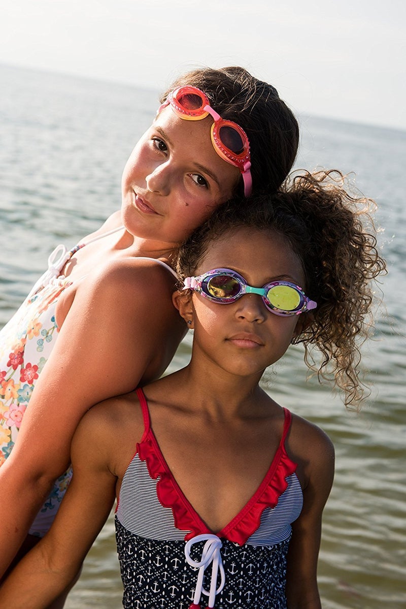 Bling 2O Girls' Holiday Purple Candy Swimming Goggles (Ages 3+ up) - UV Protection, Latex-Free, 100% Silicone Material - Includes Anti-Fog & Adjustable Nose Piece - Perfect Stocking Stuffer - Image 4