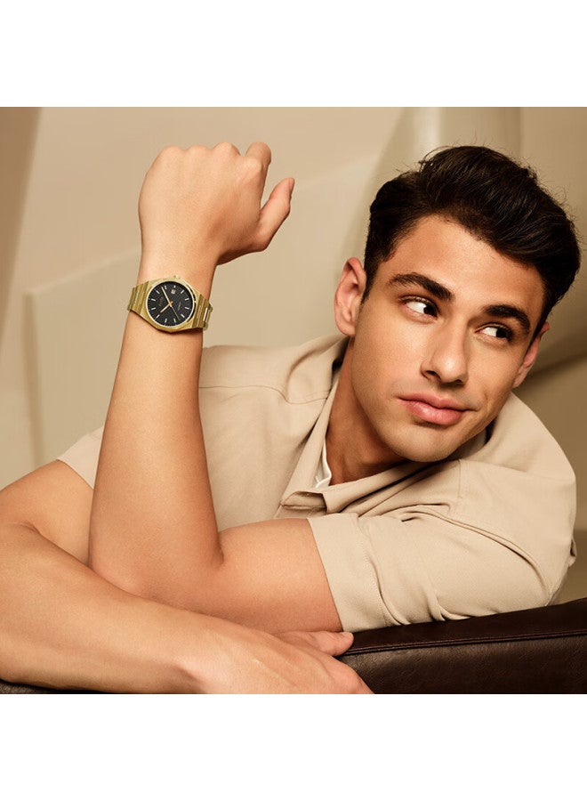 Fiyta Classic Series "golden Era" Themed Black And Gold Color Scheme Retro Mechanical Men's Watch, Holiday Gift For Me - Image 1