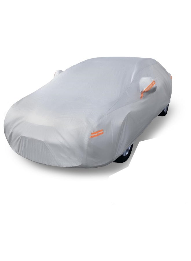 غطاء السيارة المقاوم للماء للطقس كافة، أغطية السيارات وأغطية الثلج للسيارات - أغطية كاملة للهيكل الخارجي - SUV وسيدان ضد المطر والشمس في الشتاء - Image 1