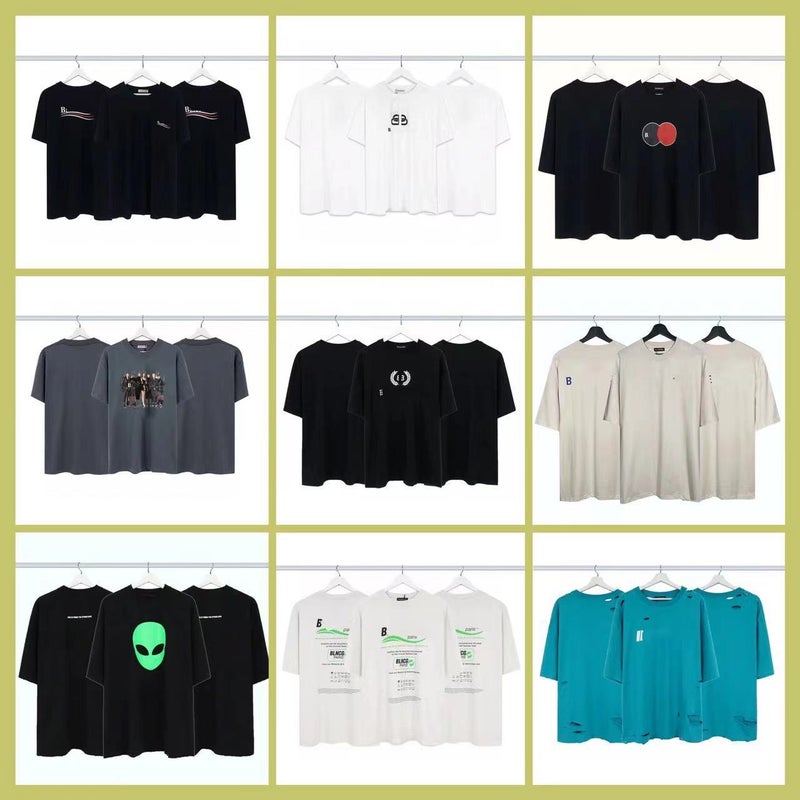 24Ss New Round Neck Short-Sleeved Classic Cola Wave Casual Loose Men And Women Couple Tops Trendy Tee Summer T-Shirts - Image 2