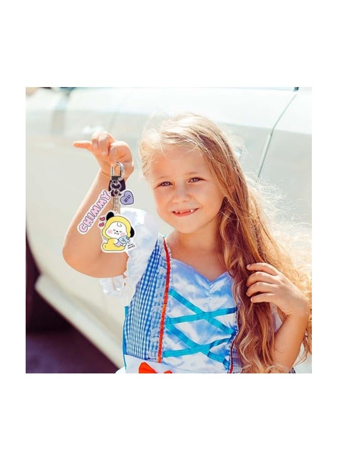 general 7Pcs Bangtan Boy Keychain Jungkook RM Suga Jin V Jimin J-Hope, Wings Keychain, Ladies Bag Charm Keychain Gift A.R.M.Y - Image 5