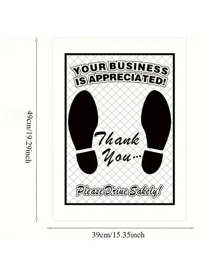 White Disposable Car Floor Mats 20 Pack Paper Auto Detailing Wash Protectors - Image 3