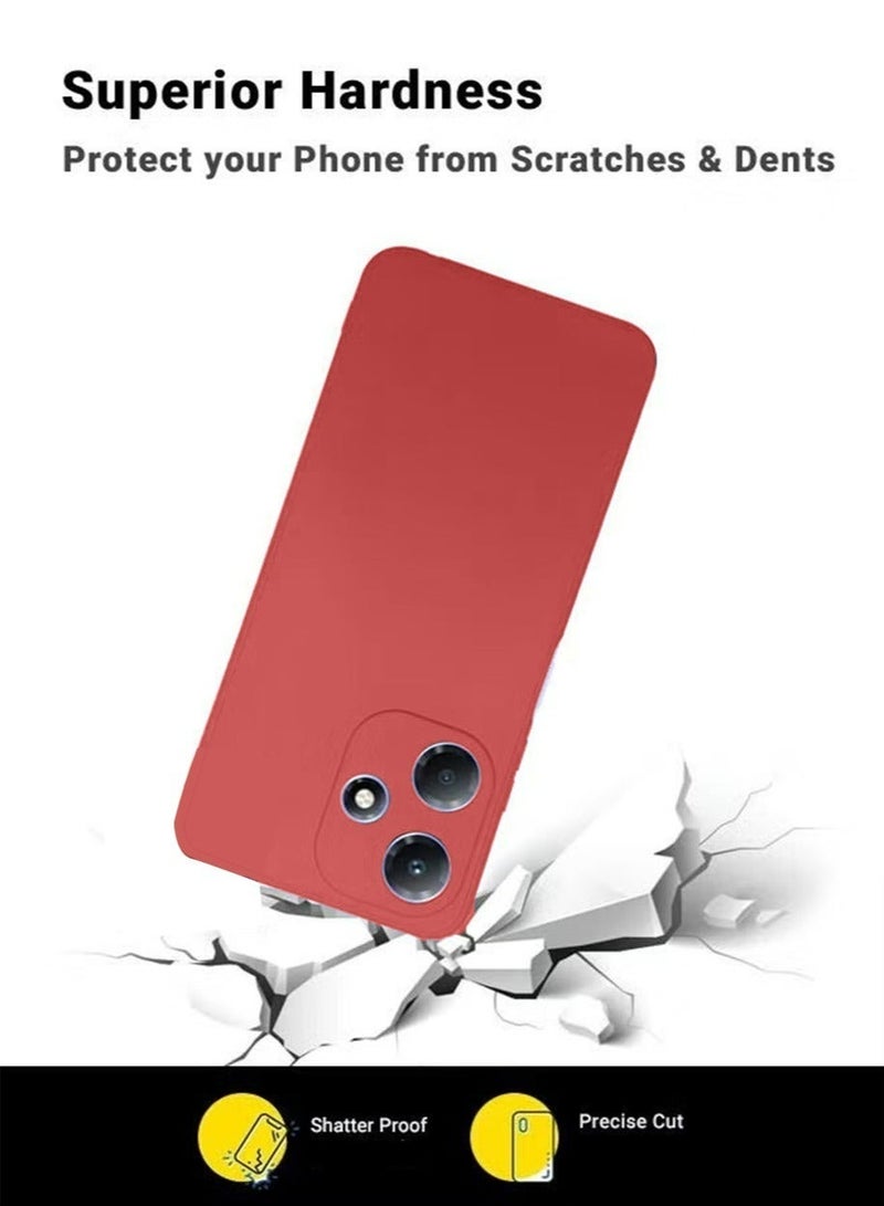 Infinix Hot 30i/Hot 30i NFC/X669 Silicone Back Case Cover Mobile Phone Accessories with Anti-drops Anti-fingerprints Camera Protection Soft Anti-scratches Anti-drops Anti-fingerprints Protector - Image 4