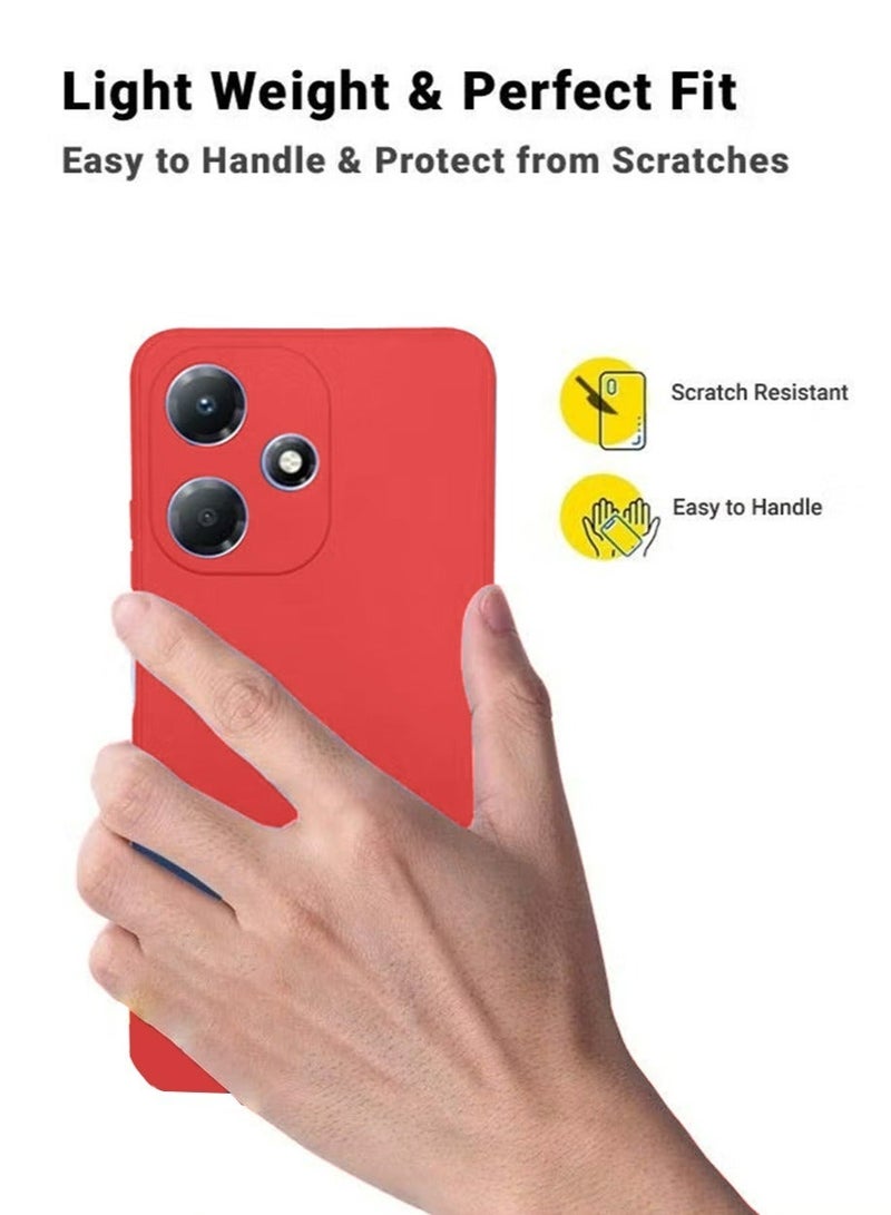 Infinix Hot 30i/Hot 30i NFC/X669 Silicone Back Case Cover Mobile Phone Accessories with Anti-drops Anti-fingerprints Camera Protection Soft Anti-scratches Anti-drops Anti-fingerprints Protector - Image 3