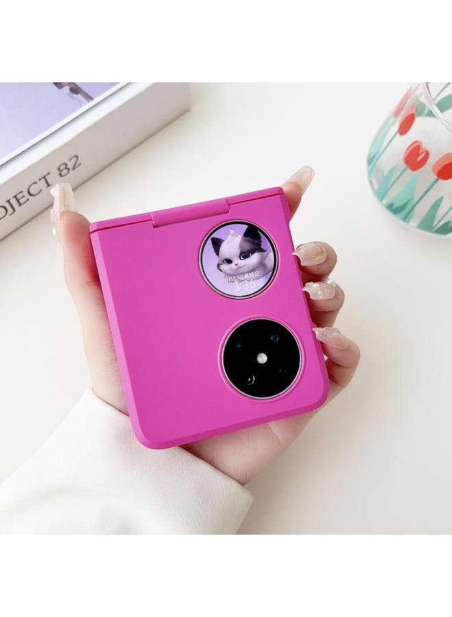 زبون جراب لهاتف Huawei Pocket 2 مصنوع من الجلد ومقاوم للصدمات بتغطية كاملة من البولي كربونات - Image 5