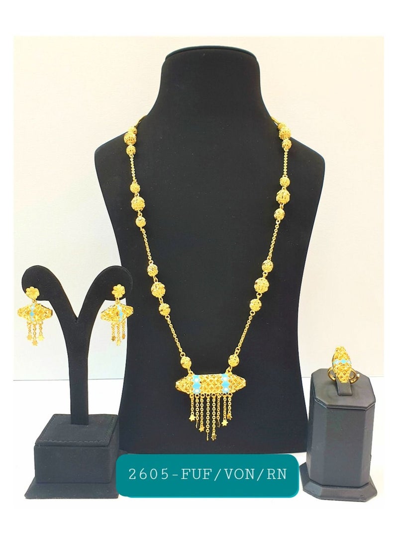 Generic - 1gram gold plated Jewellery Set - Image 1