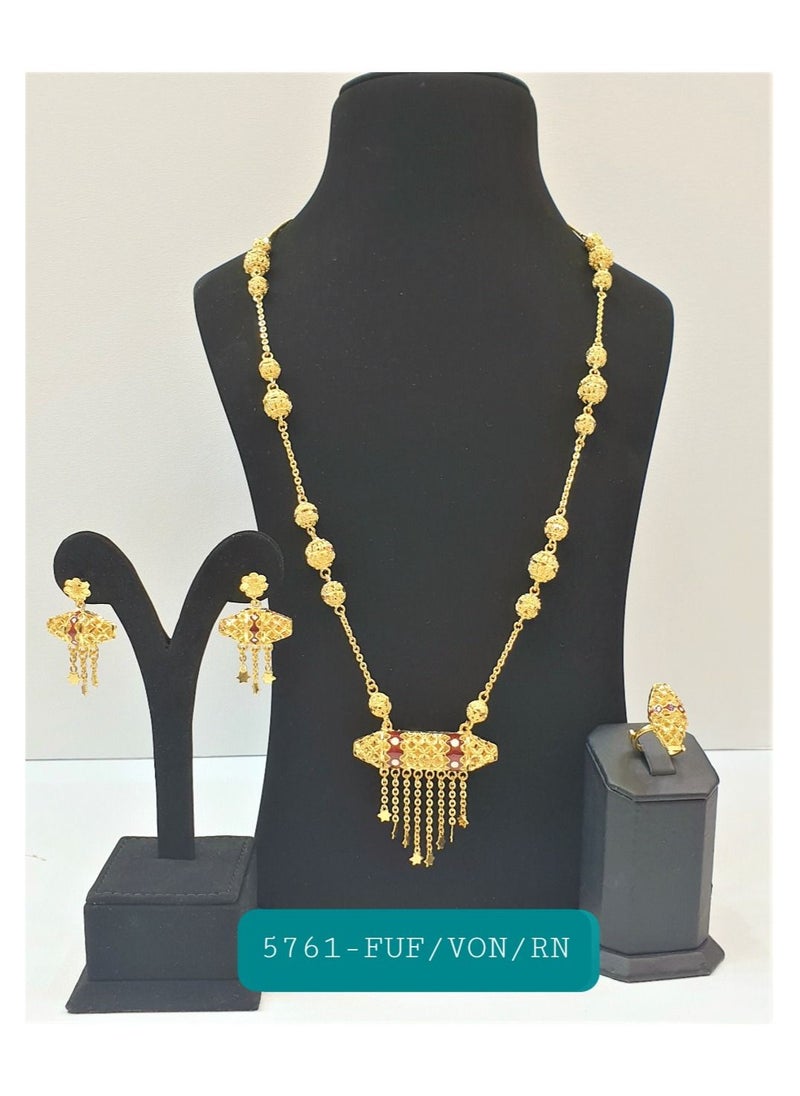 Generic - 1gram gold plated Jewellery Set - Image 1