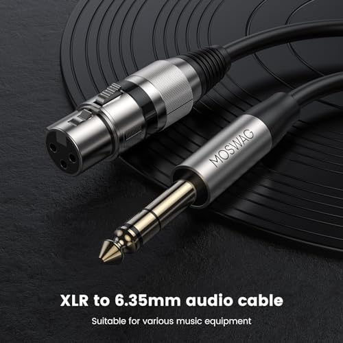 MOSWAG XLR Female Cable 10M328FT 635mm TRS Jack Instrument Cable Mic Speaker Cord for Audio Sound Consoles Power Amplifier Instrument Cord - Image 3