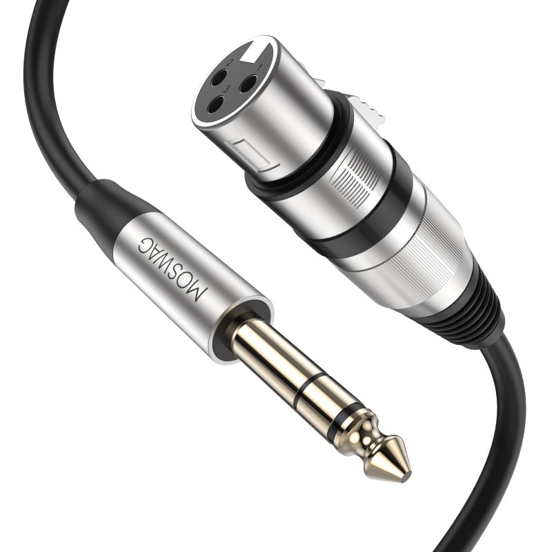 MOSWAG XLR Female Cable 10M328FT 635mm TRS Jack Instrument Cable Mic Speaker Cord for Audio Sound Consoles Power Amplifier Instrument Cord - Image 2