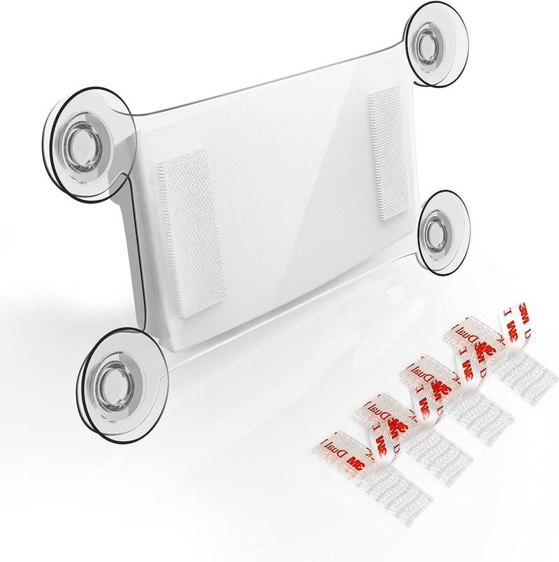 ChengFu EZ Pass Holder - IZoom/IPass Holder/Toll Pass/TransponderHolder Compatible with Most US States Toll Pass Windshield Mount Suction Cup Holder(4 Mounting Strips Included) - Image 1