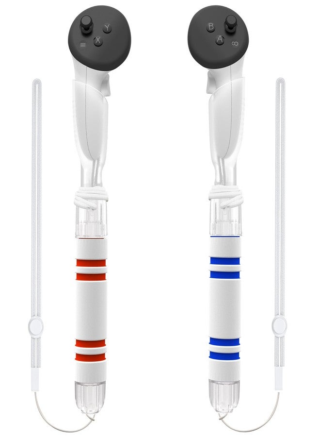 YOGES Handle Attachments Compatible with Meta Quest 3S/ Quest 3/ Oculus Quest 2/ Quest Pro/Rift S Controller, Gorilla Tag Long Arms Beat Saber VR Sticks Dual Extensions Grips for Playing VR Games - Image 1