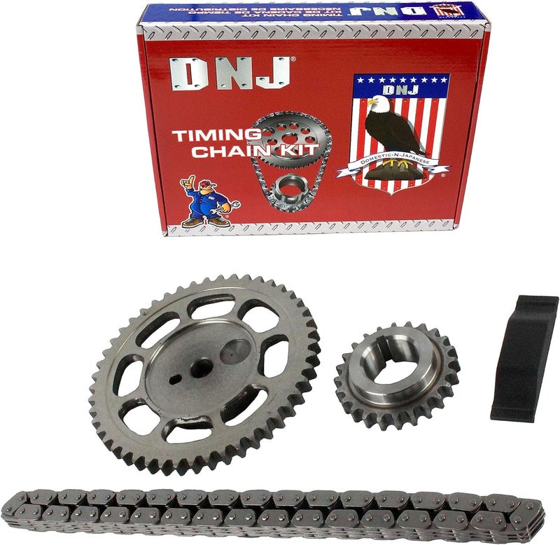 DNJ TK1125 Timing Chain Kit for 1994-1998 Jeep Cherokee, Grand Cherokee, Wrangler 4.0L L6 OHV - Image 1