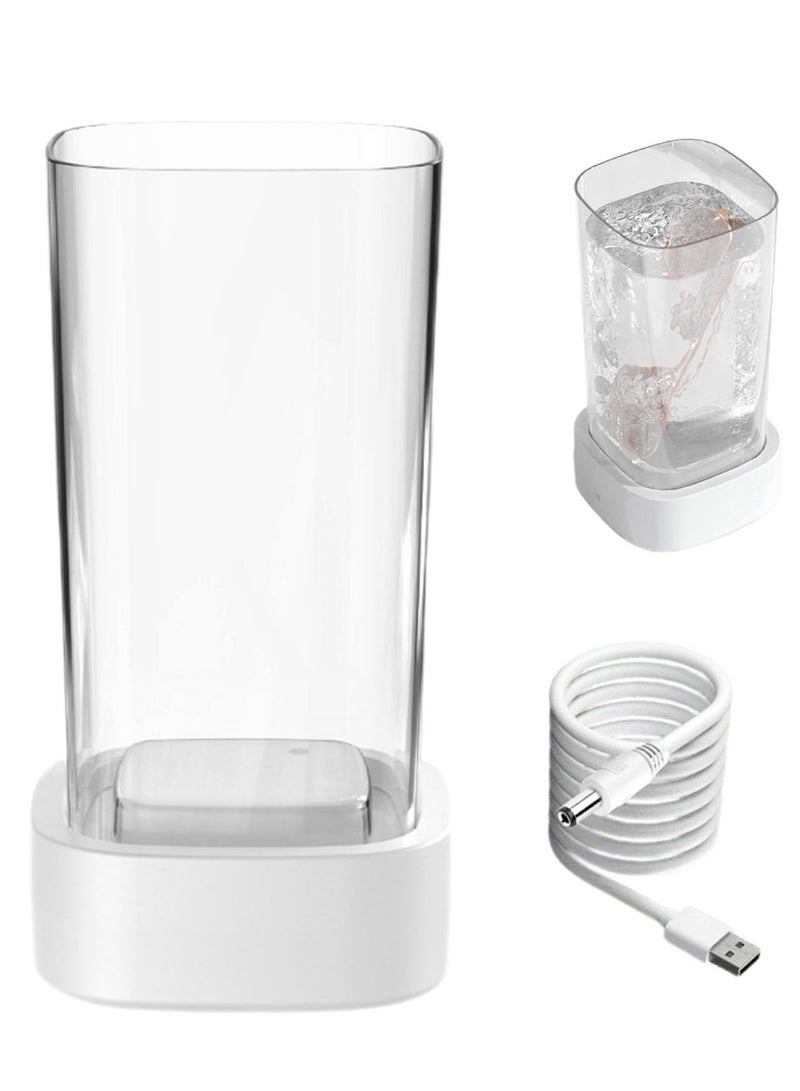 Zikra Jewelry Cleaner  High Frequency Glasses Cleaner  360 Degree Jewelry Washing Machine  Ultrasonic Jewelry Washer  Portable Household Ultrasonic Cleaning Machine for Watch  Earrings  Eyeglasses - Image 3