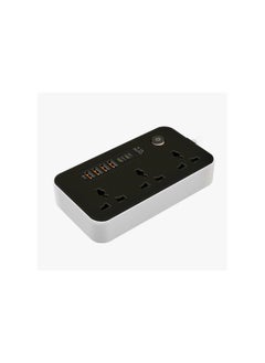 COMFET COMFET 9 in 1 Universal Power Strip Extension Cord with USB C 2 Slots,3 Wide Universal Sockets and 4 USB Ports, 110-240v, UK Plug 3 Pin Power Socket 2500w, 3 meter cable, International Plug. (BLACK)  - Image 4