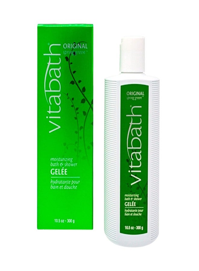 Vitabath Original Spring Green Moisturizing Bath & Shower Gel Wash Intoxicating Botanical Skin Rejuvenation, Hydrating Dry Skincare, Body Cleanser & Foaming Gelee - 10.5 oz - Image 1