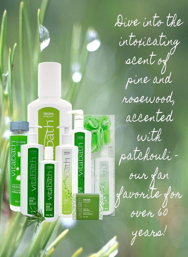 Vitabath Original Spring Green Moisturizing Bath & Shower Gel Wash Intoxicating Botanical Skin Rejuvenation, Hydrating Dry Skincare, Body Cleanser & Foaming Gelee - 10.5 oz - Image 5