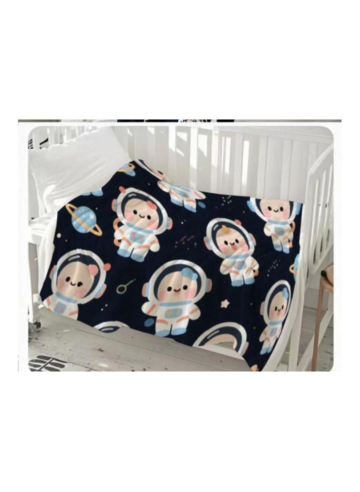 عام بطانية رقيقة من الفانيلا الكرتونية للأطفال أو الطلاب (دافئة ومريحة ومناسبة للنوم والألعاب) 100 سم * 150 سم - Image 3