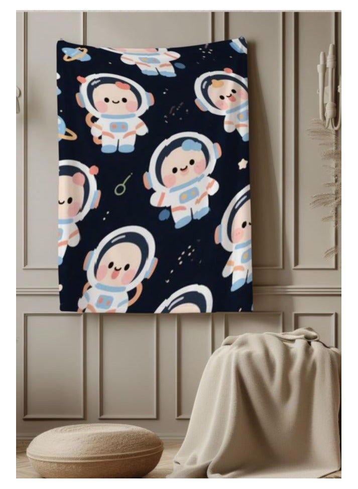 عام بطانية رقيقة من الفانيلا الكرتونية للأطفال أو الطلاب (دافئة ومريحة ومناسبة للنوم والألعاب) 100 سم * 150 سم - Image 4