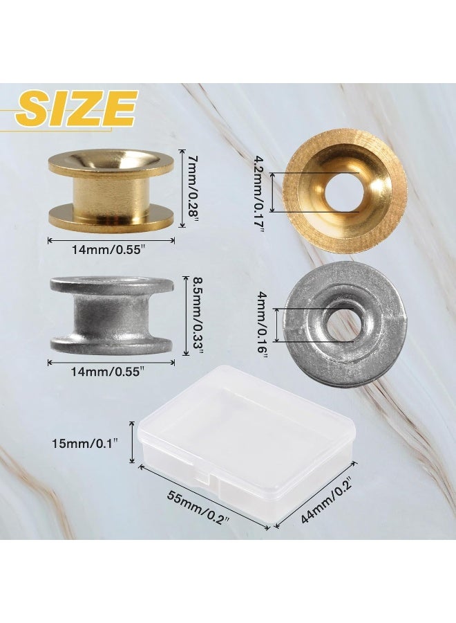 SPEEDWOX 12 Pieces Grass Trimmer Head Eyelets Sleeve String Trimmer Garden Brush Cutter Parts Accessories Replacement Parts For Engine String Trimmers With Plastic Storage Box - Image 3