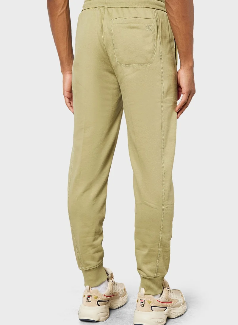 Calvin Klein Jeans Logo Cuffed Sweatpants