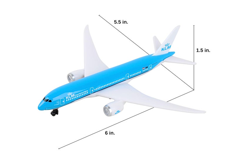 Daron Toy Airplane â€“ KLM 787 â€“ Die-Cast Metal Model Airplane Toy with Plastic Parts for Kids Ages 3+ - Image 2