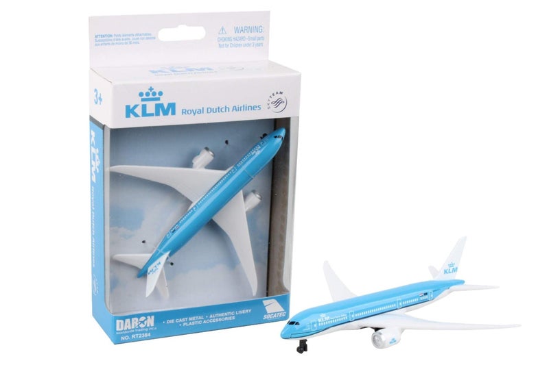 Daron Toy Airplane â€“ KLM 787 â€“ Die-Cast Metal Model Airplane Toy with Plastic Parts for Kids Ages 3+ - Image 1