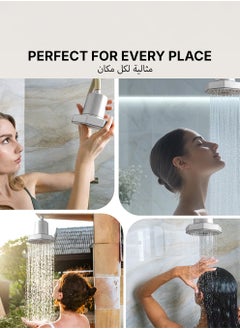 Nayra Skin co Nayra Premium Shower Head with High Pressure & Filter – Removes 98% Chlorine, Heavy Metals & Impurities, Hydrates Skin & Hair, Universal Fit, High Pressure, Ideal for Sensitive Skin  - Image 3