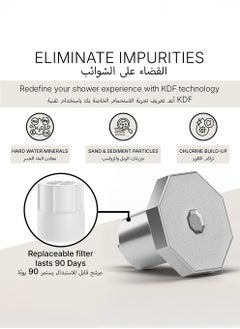 Nayra Skin co Nayra Premium Shower Head with High Pressure & Filter – Removes 98% Chlorine, Heavy Metals & Impurities, Hydrates Skin & Hair, Universal Fit, High Pressure, Ideal for Sensitive Skin  - Image 2