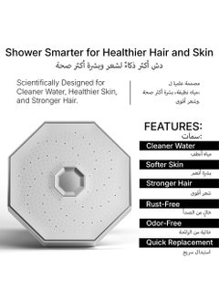 Nayra Skin co Nayra Premium Shower Head with High Pressure & Filter – Removes 98% Chlorine, Heavy Metals & Impurities, Hydrates Skin & Hair, Universal Fit, High Pressure, Ideal for Sensitive Skin  - Image 4