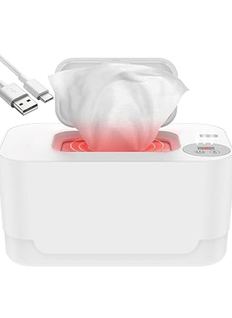 Generic Baby Wipe Warmer, Thermostat Baby Wipe Heater, 40-55°C Adjustable Baby Wipes Dispenser Warmer, Wet Wipes Warmer Prevent Dry, USB Baby Wipe Warmer for Car Home Baby Nursery  - Image 1