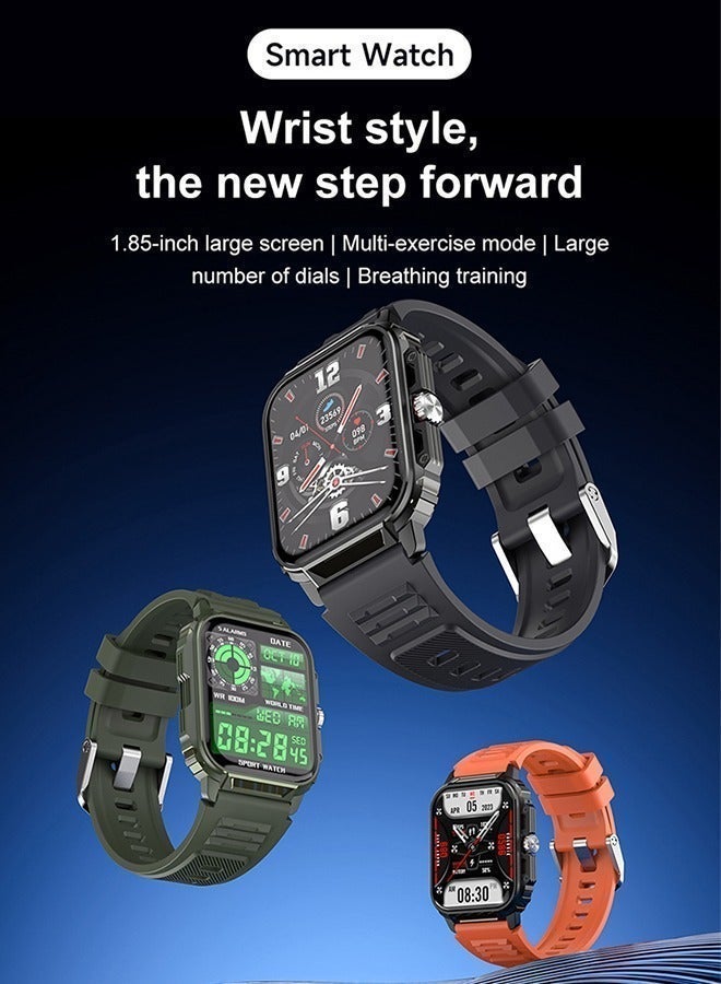 JOYFOCUS Y1 Smartwatch Low-Power Sports Watch Health Monitoring, Sleep Tracking, Bluetooth Calls, Social Notifications-Green - Image 3