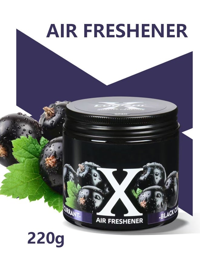 Car Air Freshener Solid Car Perfume Air Freshener, Long-lasting Diffuser, Car Aroma Diffuser, Scent Eliminator for Home Closets, Gyms, RVs,220g,Blackcurrant - Image 1