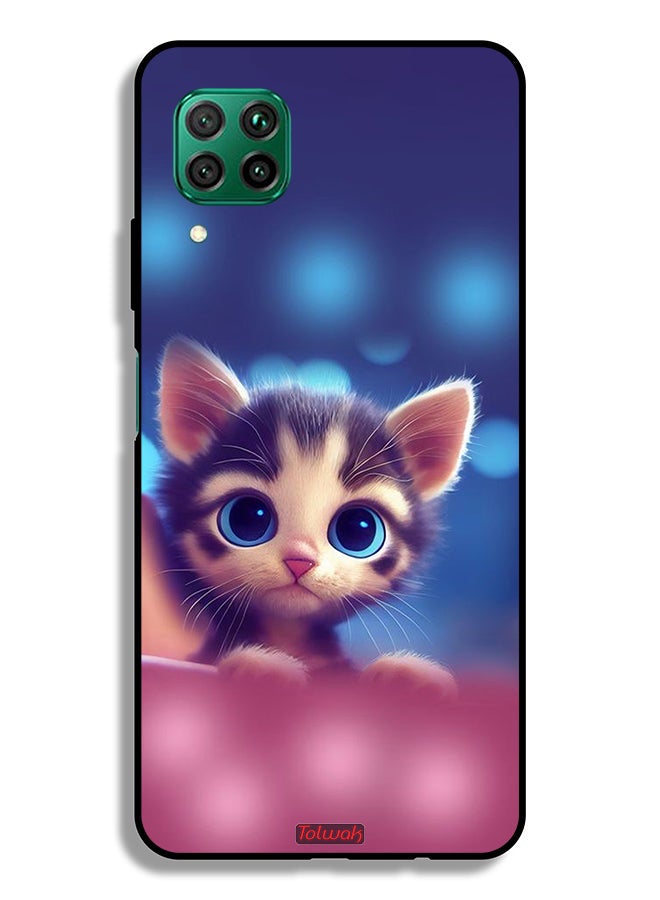 Tolwak Huawei P40 lite 4G Protective Case Cover Little Cat - Image 2