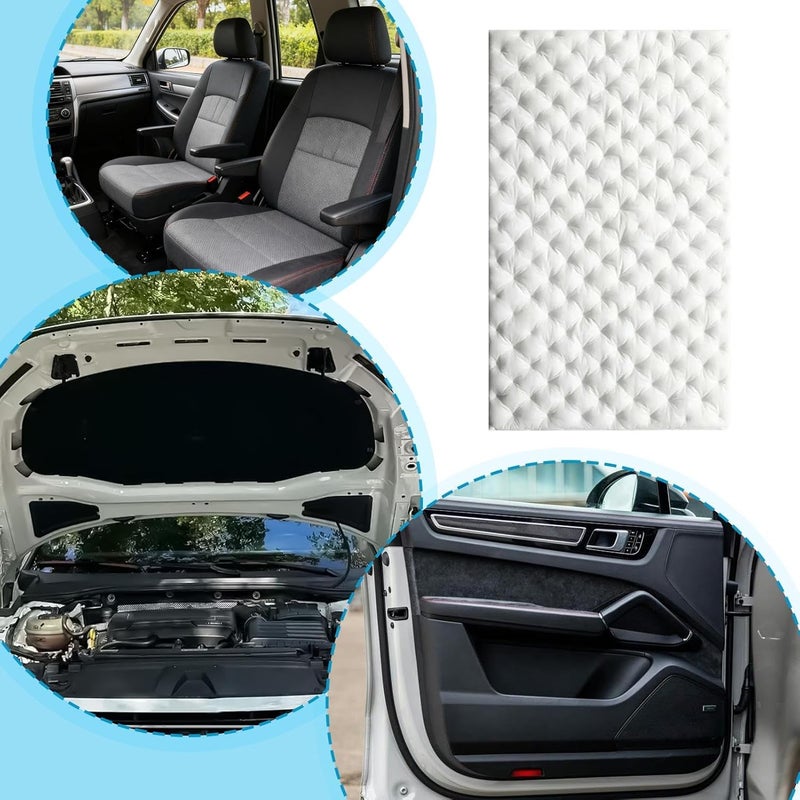 Car Sound Deadening Mat - Automotive Sound Deadener, Auto Audio Deadener Foam, Audio Noise Insulation and dampening | Vehicle Noise Dampening Mat for Sedans SUVs Installers Door Panels Boot Floor - Image 4