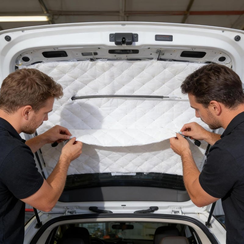 Car Sound Deadening Mat - Automotive Sound Deadener, Auto Audio Deadener Foam, Audio Noise Insulation and dampening | Vehicle Noise Dampening Mat for Sedans SUVs Installers Door Panels Boot Floor - Image 3