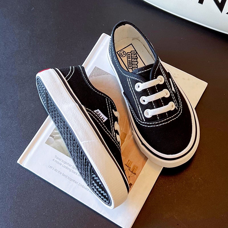2025 Winter New Children'S Shoes Kids Slip-On Canvas Shoes Small, Medium, Large Boys And Girls Soft-Soled Parent-Child Shoes Baby Shoes - Image 4