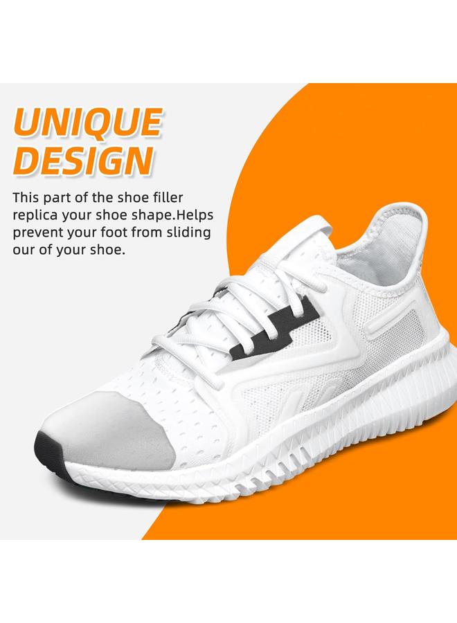 كوفوز ٢ زوج من حشوات الأصابع، حشوات أصابع للأحذية اللي أكبر من المقاس، حشوات قابلة للتعديل للأحذية، تمنع انزلاق الكعب وتخلي الأحذية تناسب، للرجال والستات (مقاس أكبر واحد لتنين) - Image 5