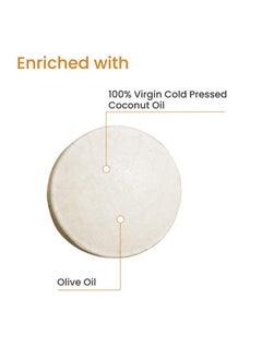 Earth Rhythm 100% Virgin Coconut Shampoo Bar Restores Shine, Deeply Nourishes Hair, Stimulates Hair Growth, Sulphate & Paraben Free, Men & Women - 80 Gm  - Image 3
