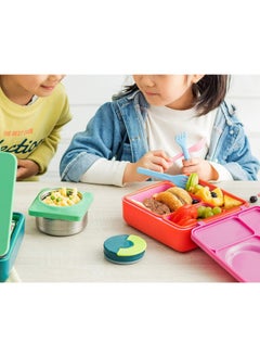 Omielife Omie Box Kids Bento Box with Insulated Thermos-Pink Berry  - Image 5