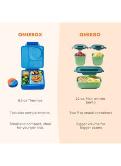Omielife Omie Box Kids Bento Box with Insulated Thermos-Pink Berry  - Image 4