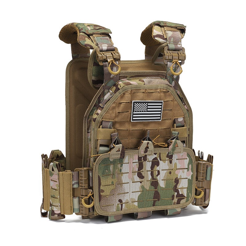 Unisex Waterproof Tactical Vest Quick-Release Outdoor Training Set - Image 3
