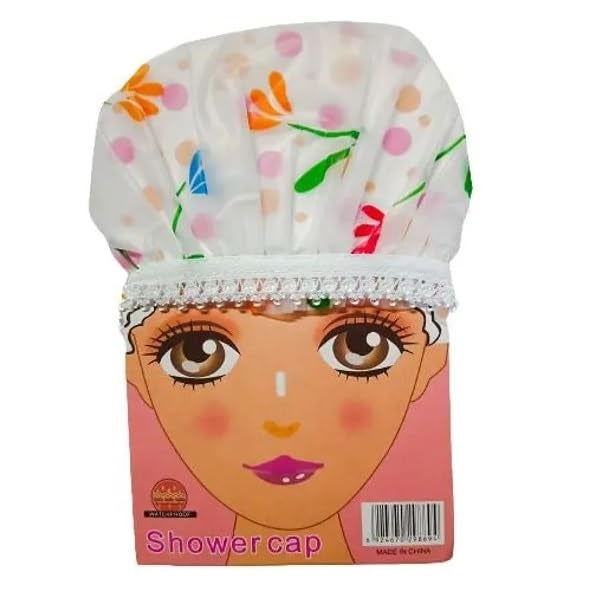 MaruHub 2Pcs Shower Cap for Women Reusable Waterproof Elastic Eva FreeSize Bathroom Shower Caps for Homes Spas Salons Hair Treatment Beauty Parlors Multicolor - Image 4