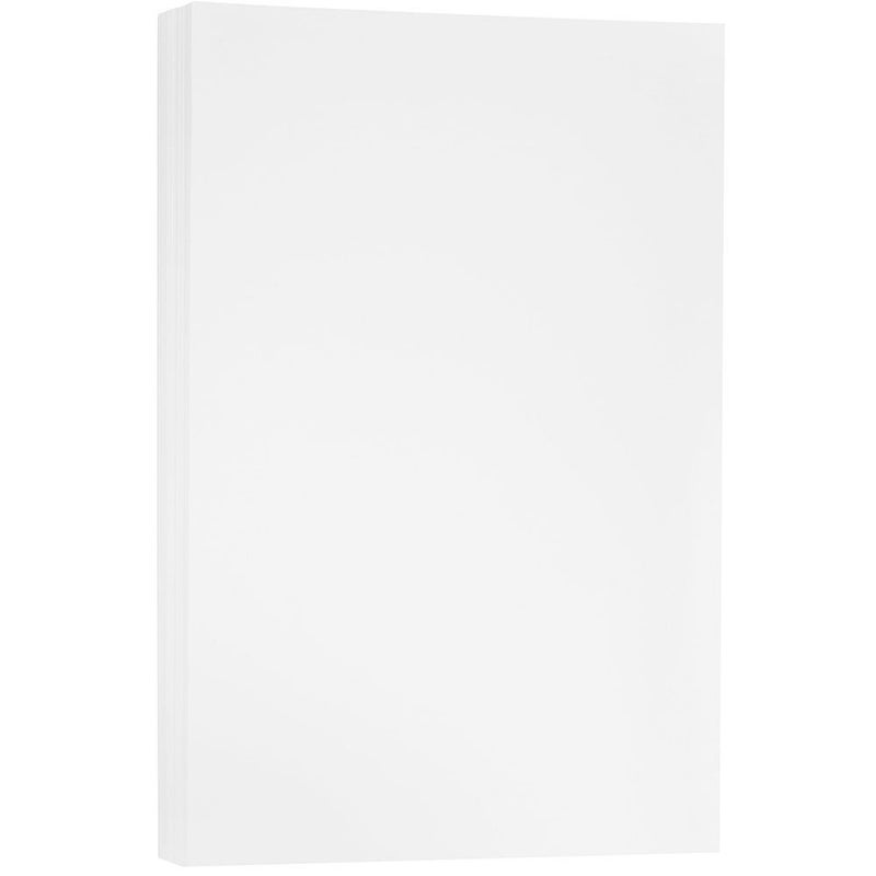 JAM PAPER Ledger 80lb Cardstock 11 x 17 Tabloid Coverstock 237 gsm Bright White Wove Strathmore 25 cotton 50 SheetsPack