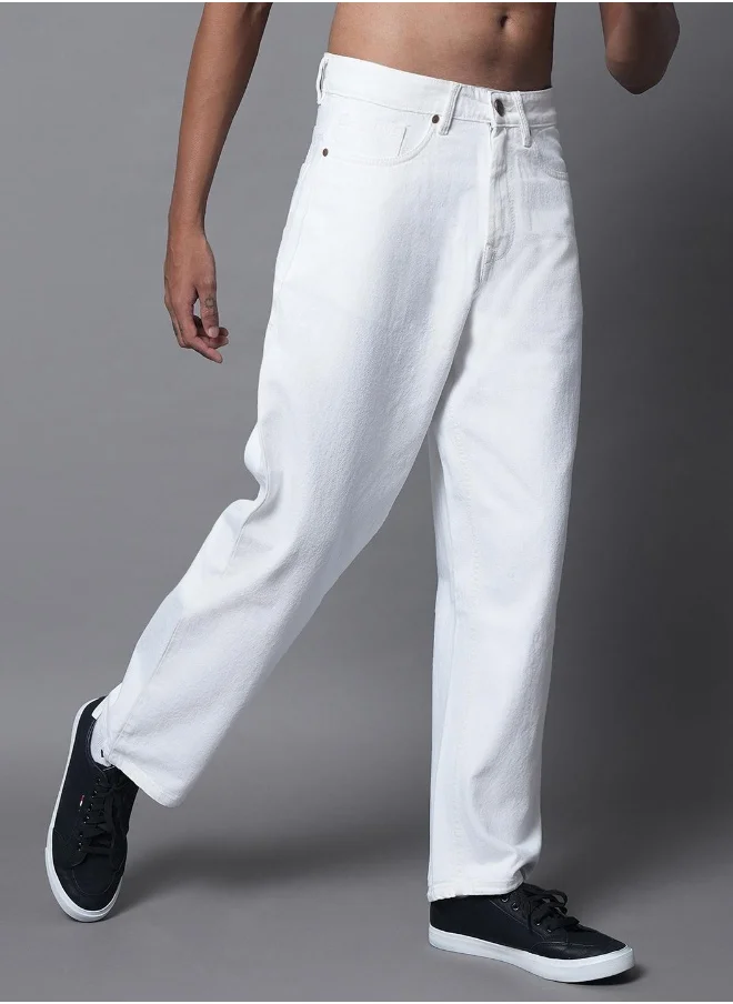 هاي ستار Mens White Jeans