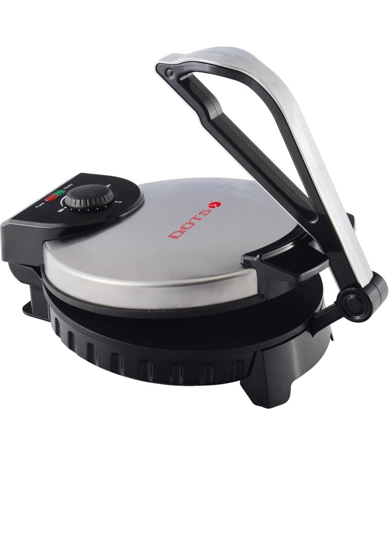 DOTS - DOTS Roti maker, 25cm diameter cooking and pressing plate, non-stick coating, adjustable temparature, 1200 W, CRD-10 - Image 1